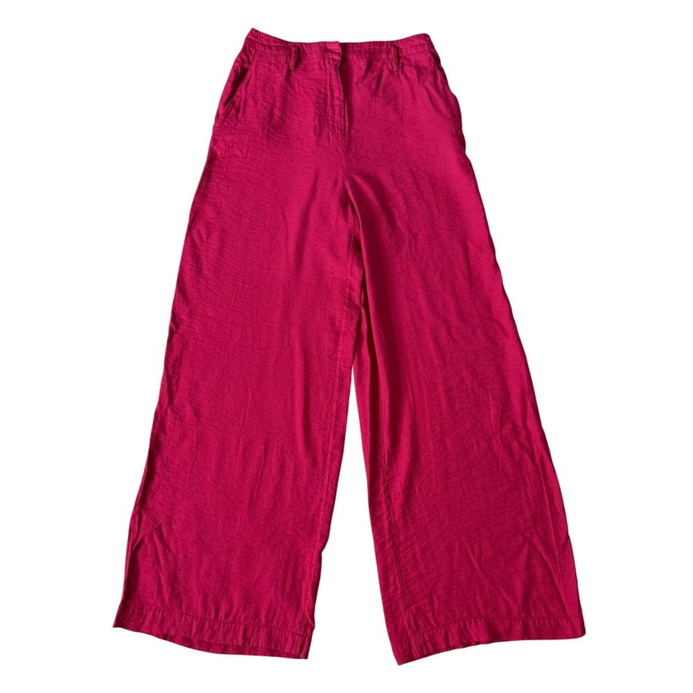 Maeve Wide Leg Trouser Pants Size‎ 6 High Rise Red Office Business Wear